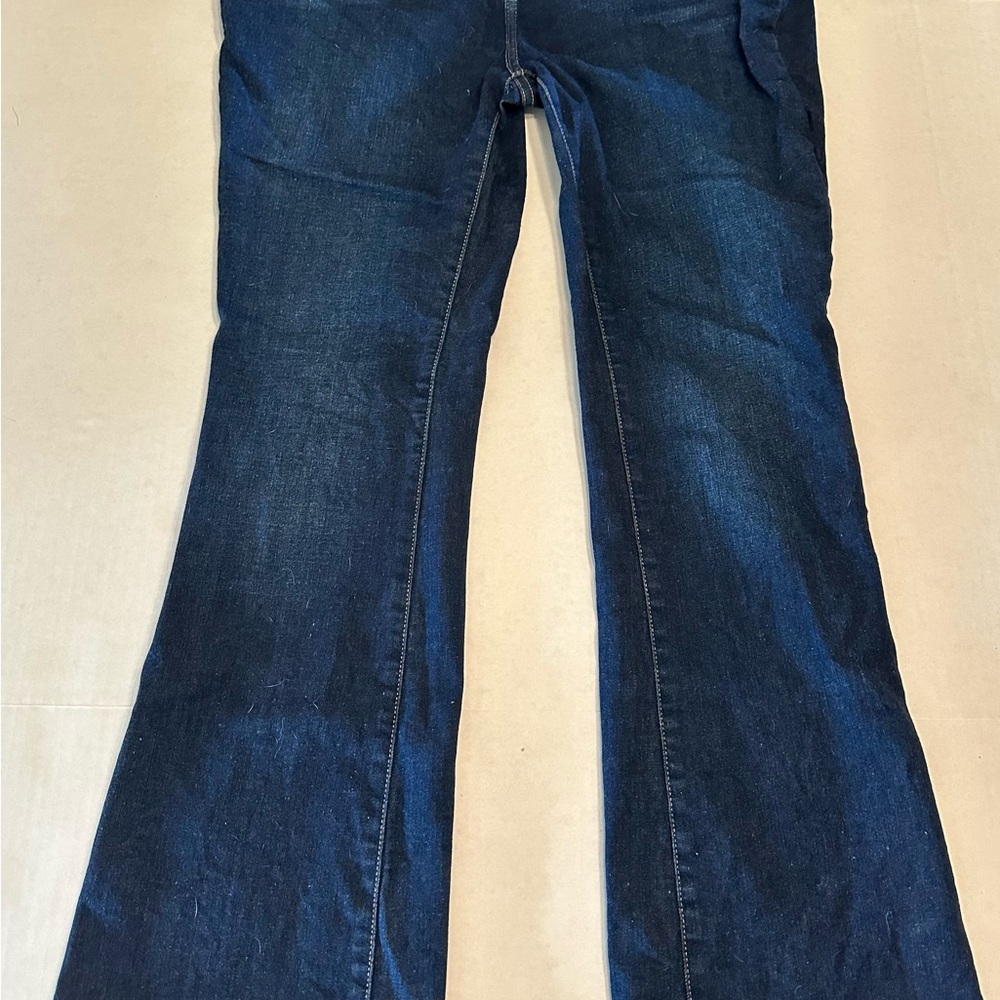 K Jordan Blue and Gold Boot Cut Jeans